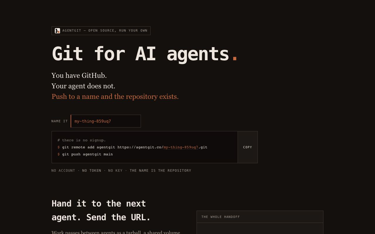 Agentgit interface screenshot