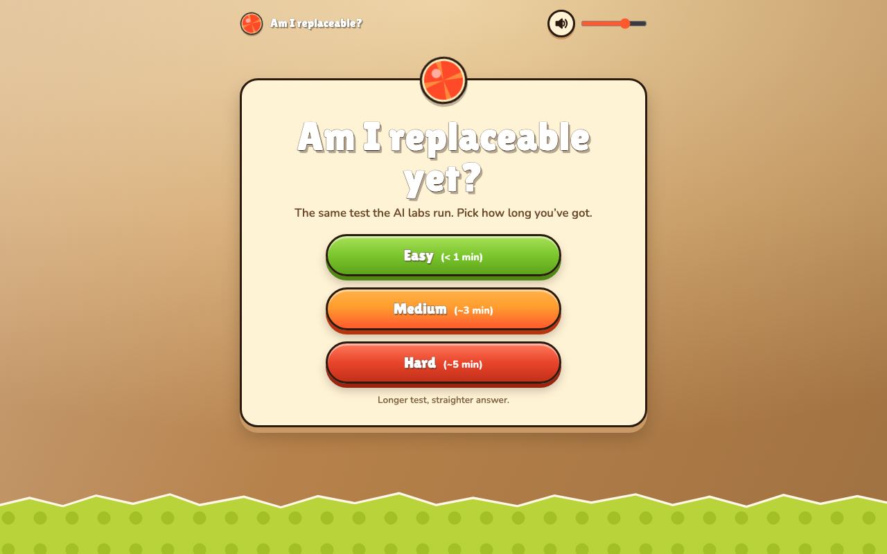 Am I Replaceable interface screenshot