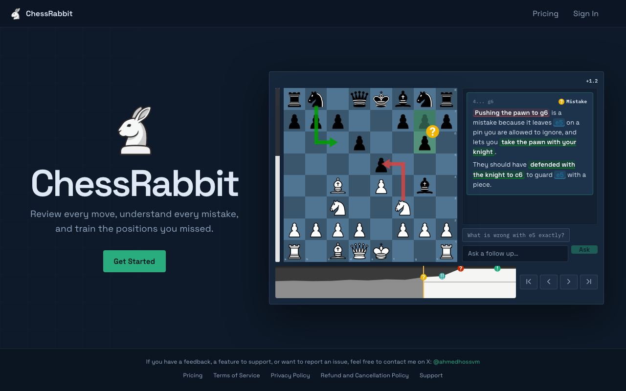 ChessRabbit interface screenshot