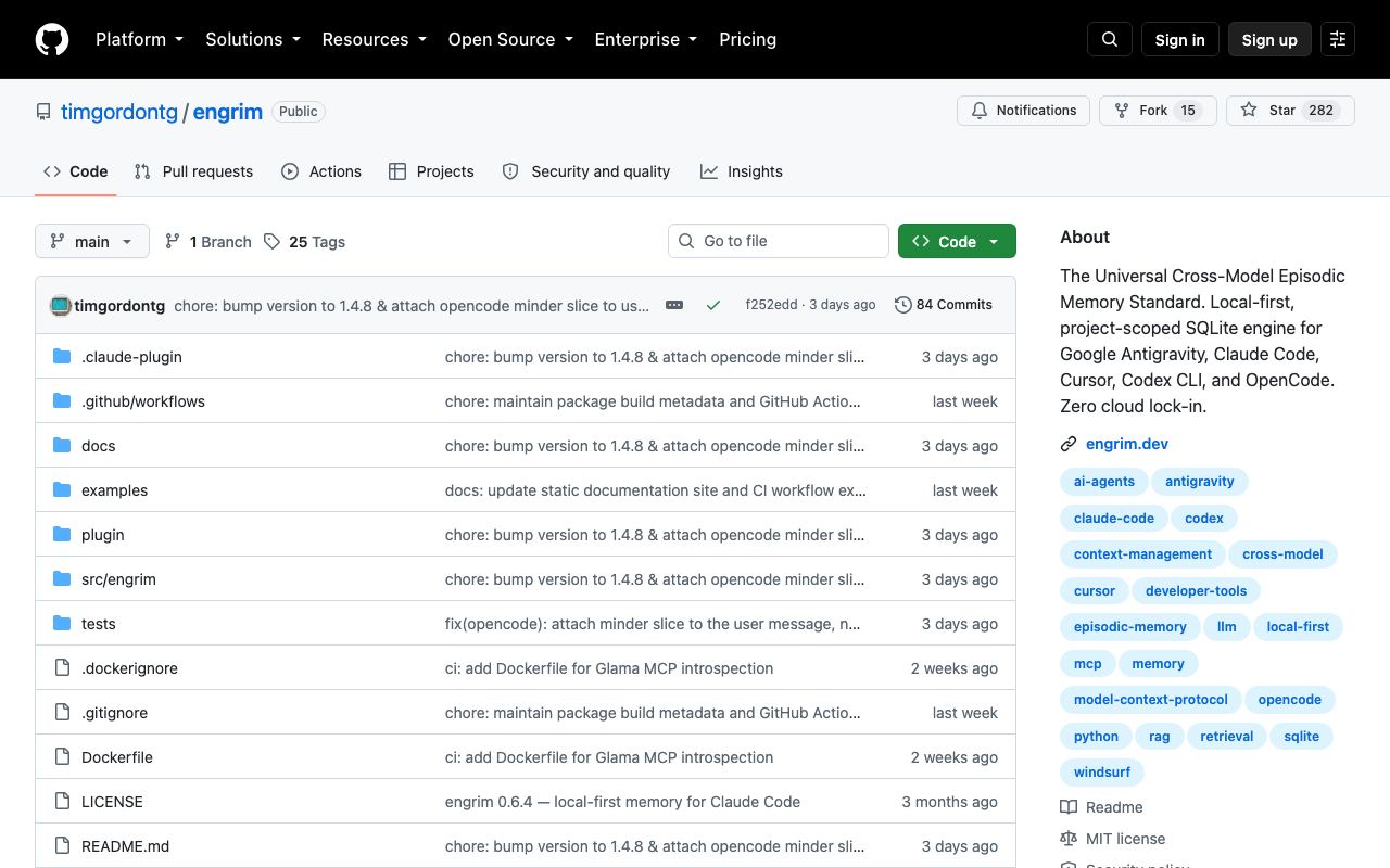 Engrim interface screenshot