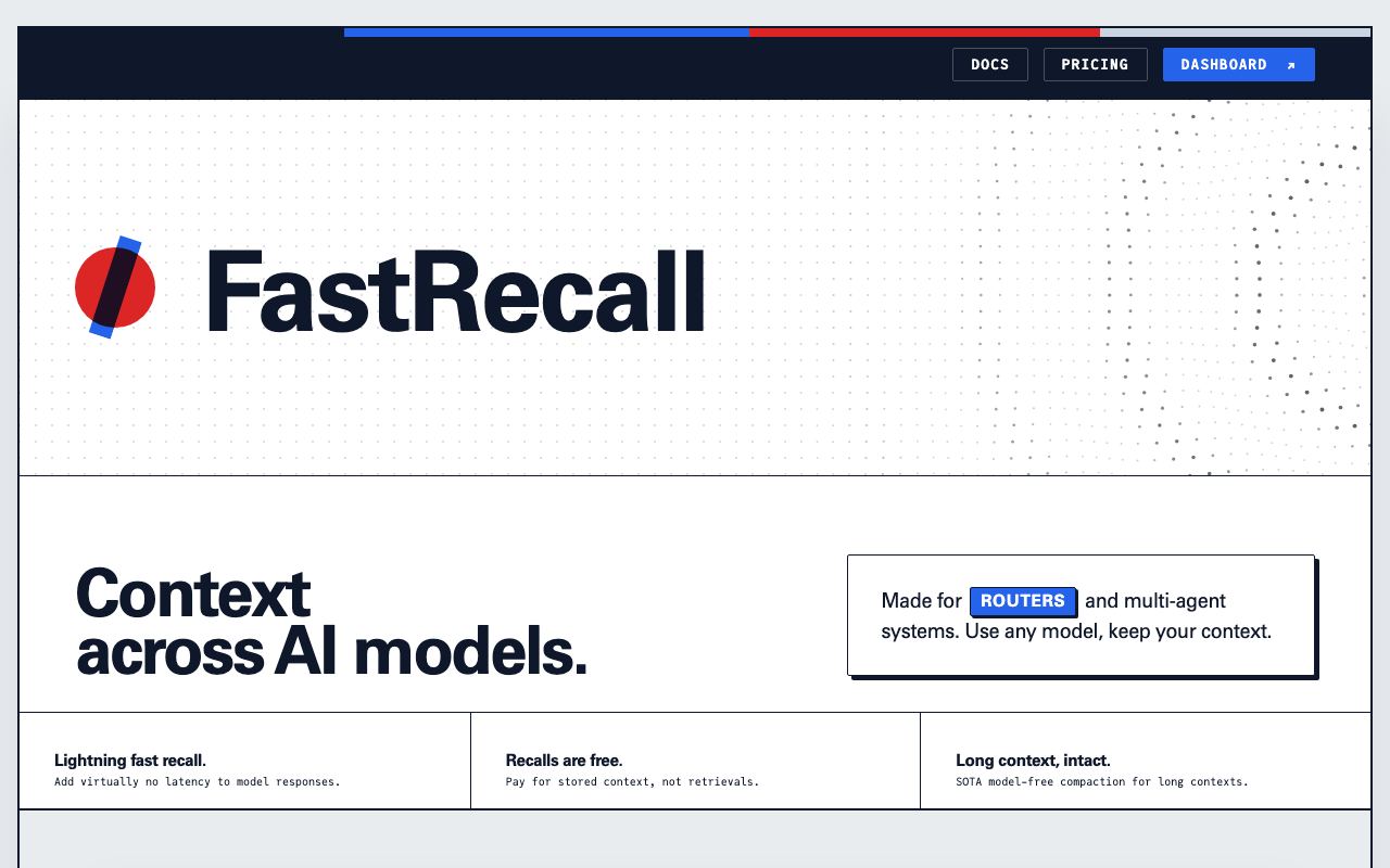 FastRecall interface screenshot