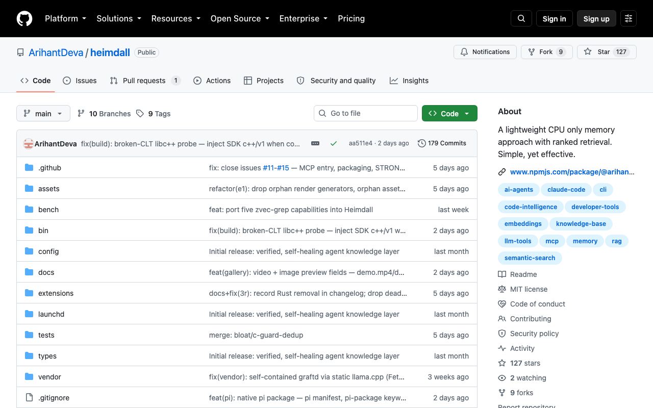 Heimdall interface screenshot