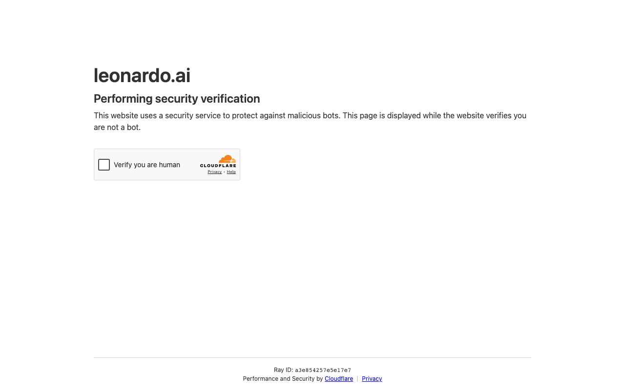 Leonardo AI interface screenshot
