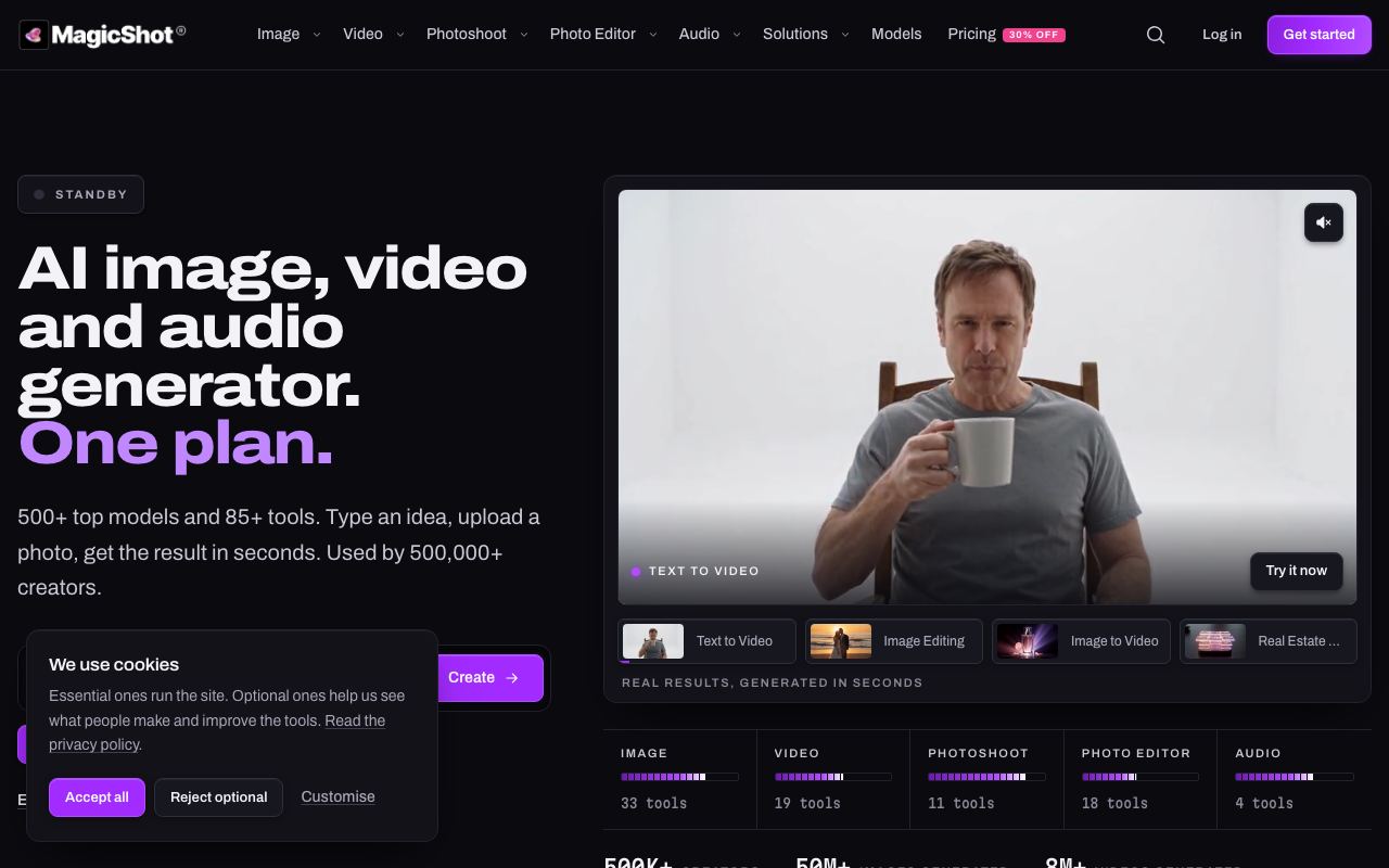 MagicShot interface screenshot