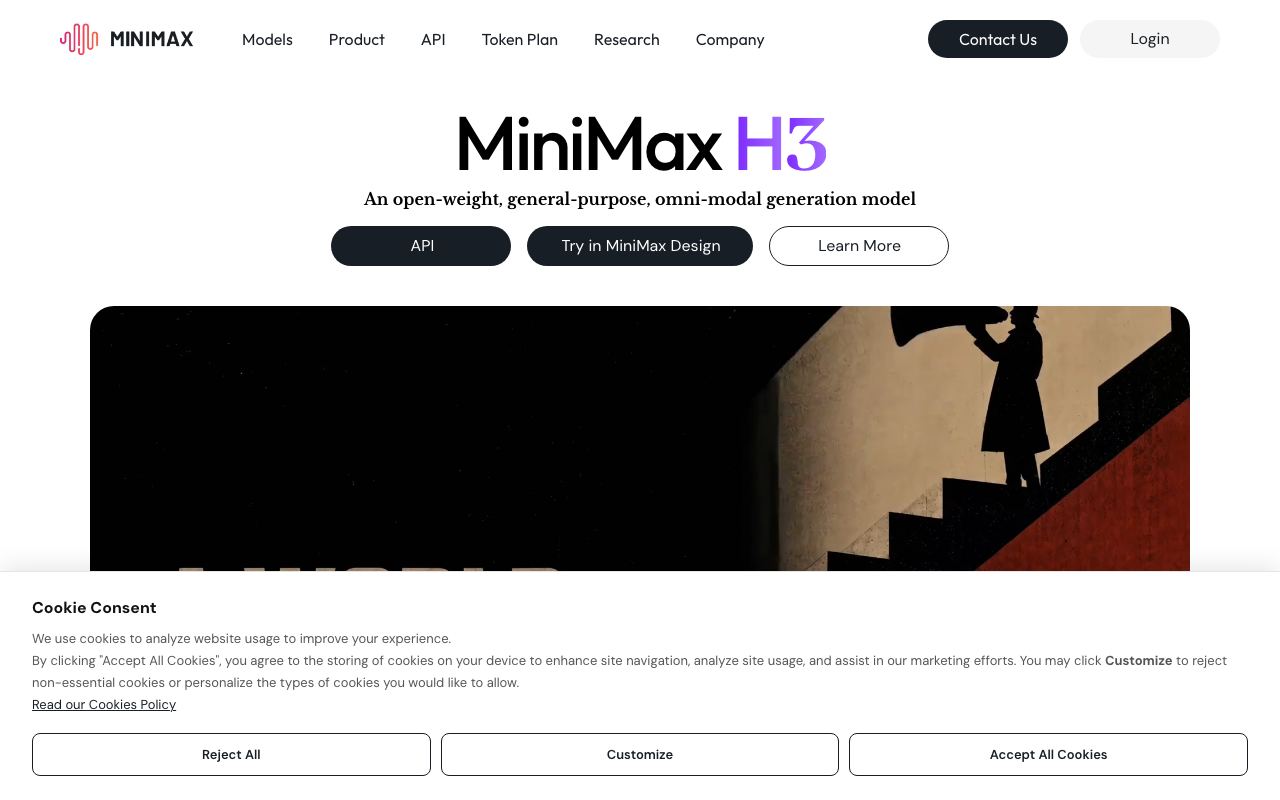 MiniMax interface screenshot
