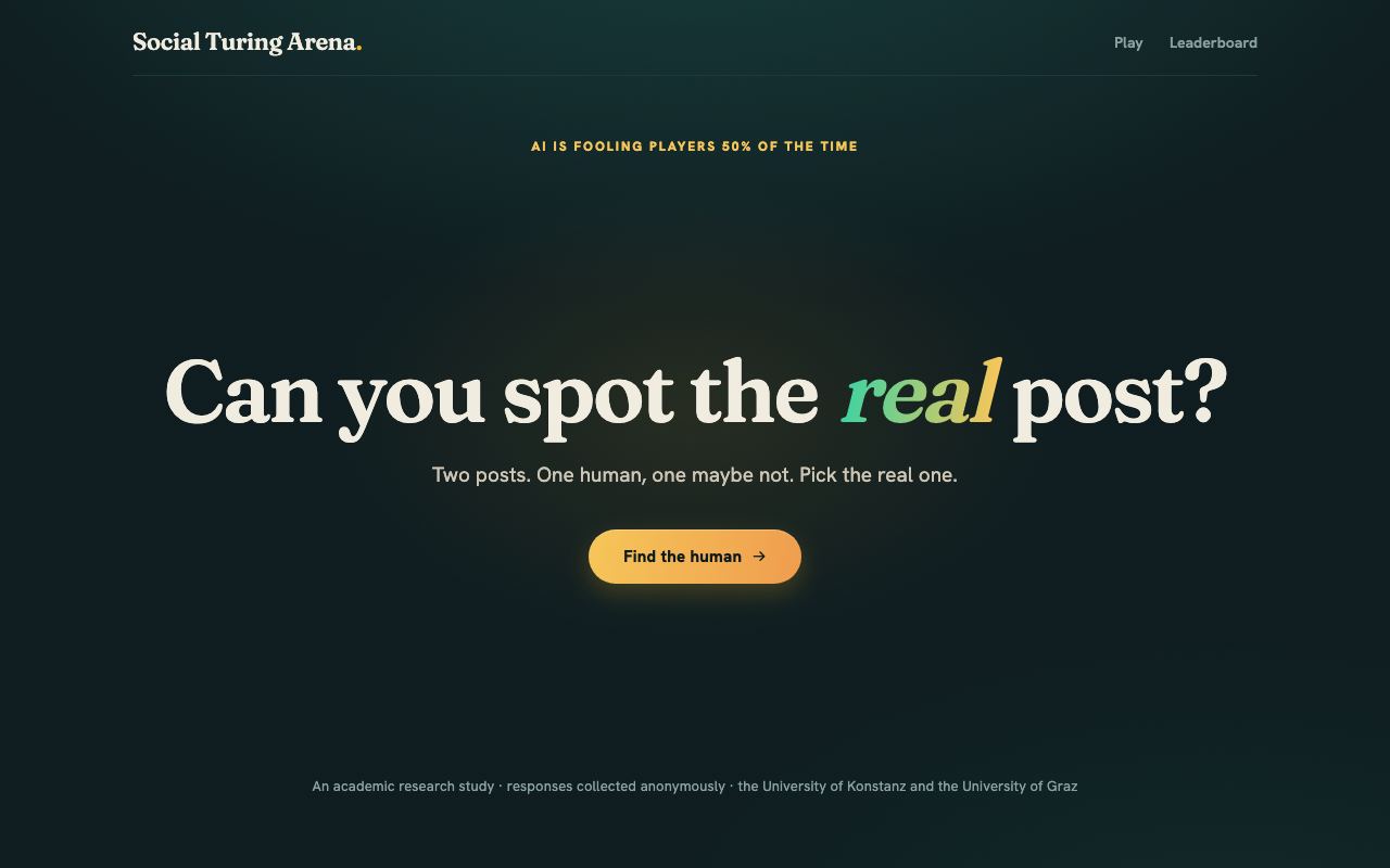 Social Simbench interface screenshot