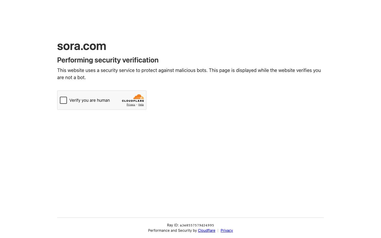 Sora Video App interface screenshot