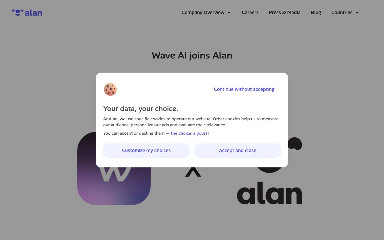 Wave interface screenshot